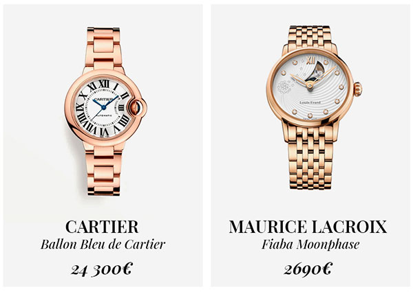 часы Cartier и Maurice Lacroix