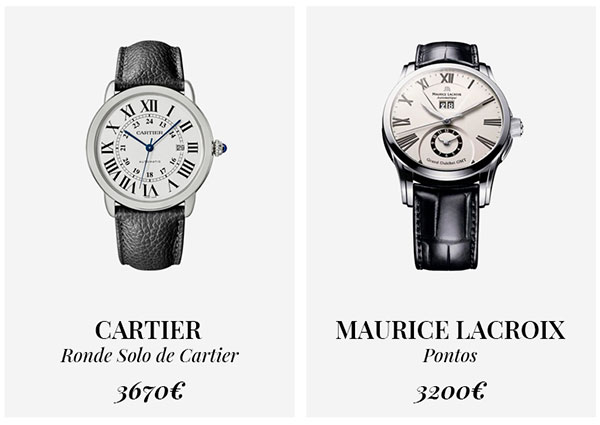 часы Cartier и  Maurice Lacroix